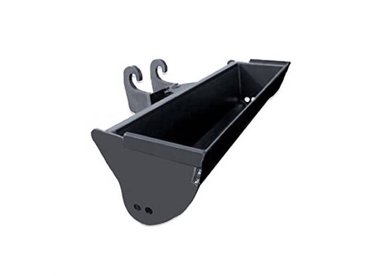 Baggerschaufel starr 120cm CW05 Aufnahme Radlader Minibagger Schaufel Schwarz