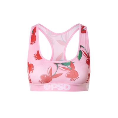 Sport-BH PSD "PSD PB CHERRY LOVE SB", Damen, Gr. XS, Cup 0, multi, 88% Polyester, 12% Elasthan, BHs Sport-BH