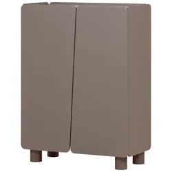 Highboard Root - Kiefernholz Truffel Braun, 100 cm