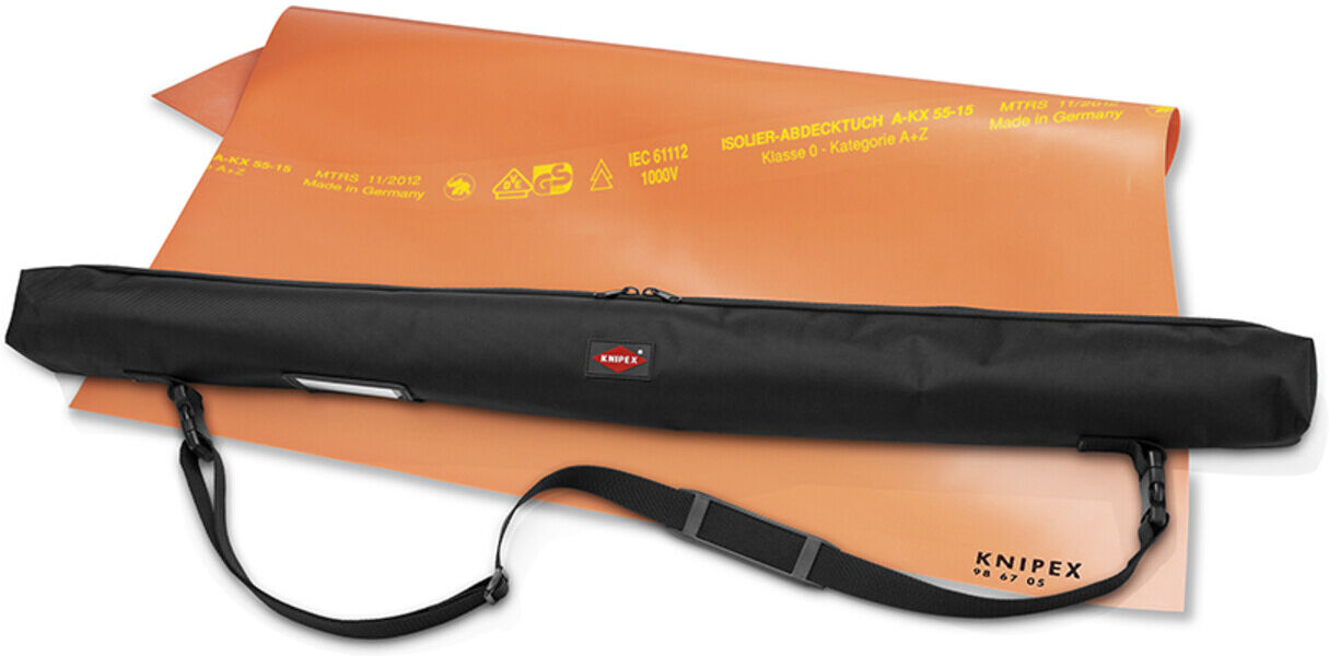 KNIPEX 98 67 01 LE Schutztasche für elektrisch isolierendes Tuch oder Matte 1060 mm)