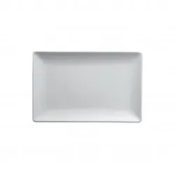 Boston / Tokyo Weißes Tablett, 20 x 13 cm, Steinzeug, rechteckig, M1934, 6er-Pack