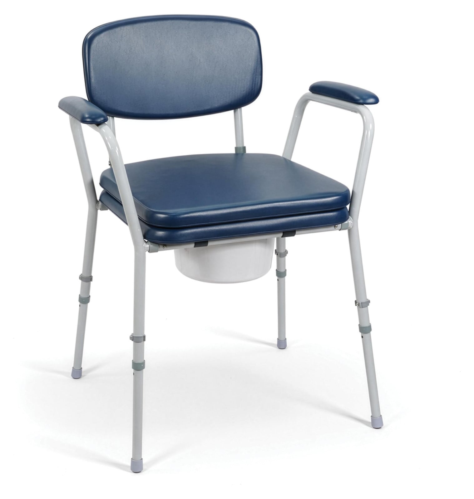 Aidapt Bedside Comfort Commode Verstelbare Toiletstoel met Gevoerde Zitting