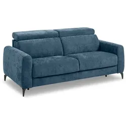 Schlafsofa Lorenzo Stoff Blau Dunkelblau