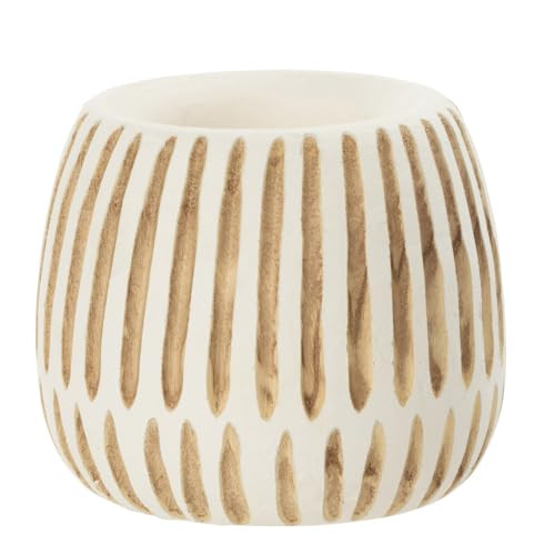 J-Line Ying bloempot wit hout medium Ø 20 cm