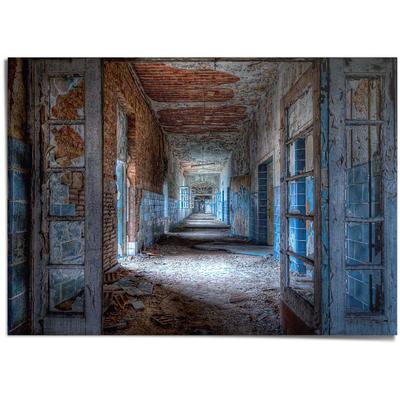 Poster REINDERS "Vergessene Orte", blau (farbe bild(er): blau), B:140cm H:100cm T:0,1cm, Papier, Bilder, Poster