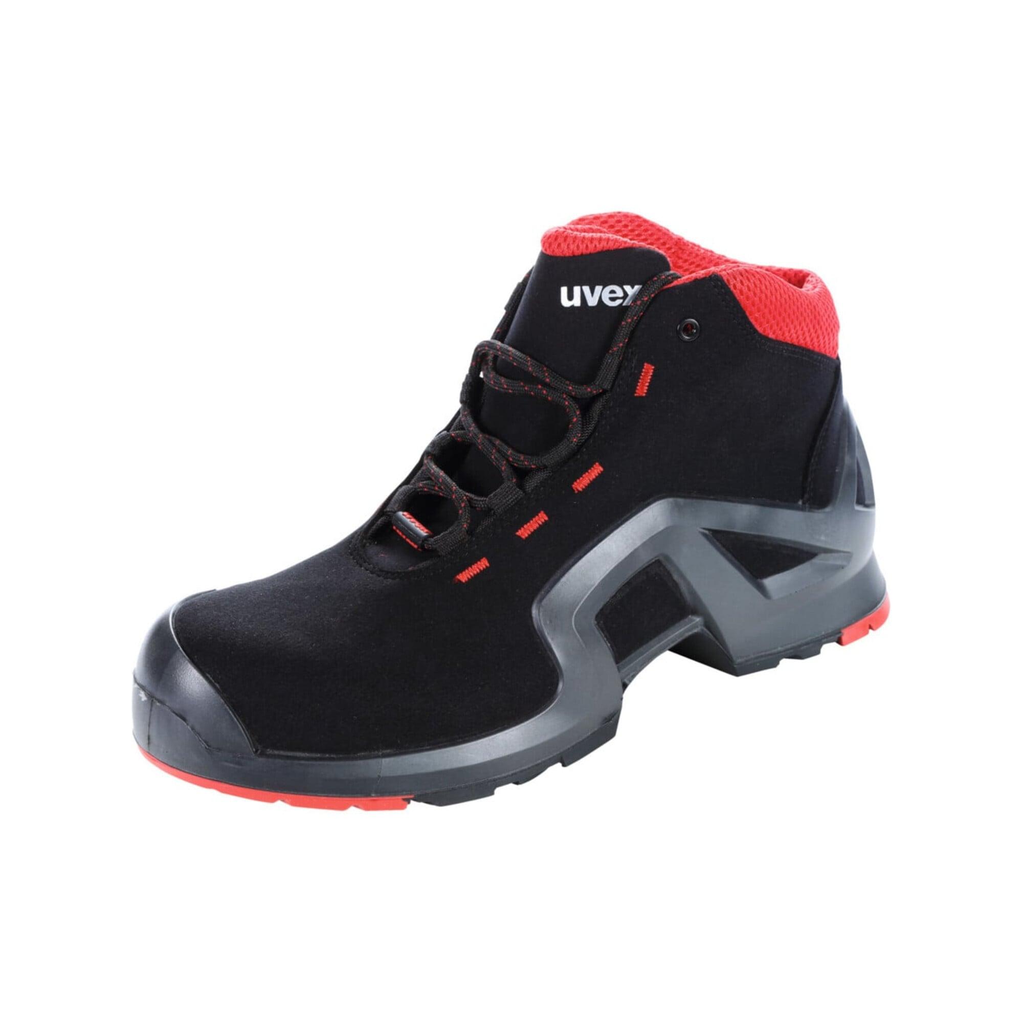 uvex Schnürstiefel schwarz/rot uvex 1 x-tended support, S3, EU-Schuhgröße: 44 (8517244)