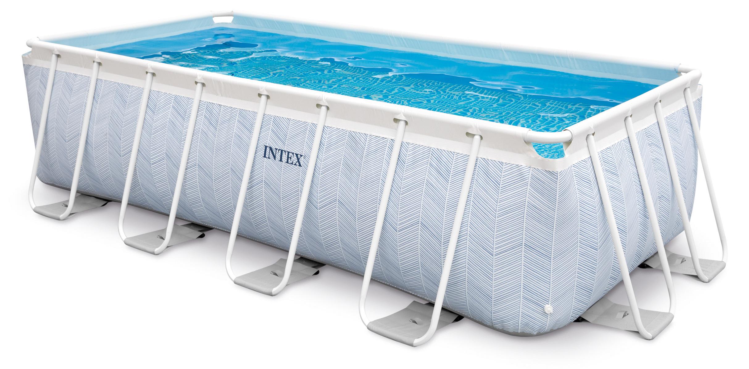 INTEX 26780GN - Prism Frame Pool - Chevron (400x200x100cm) Aufstellpool Pool Gartenpool