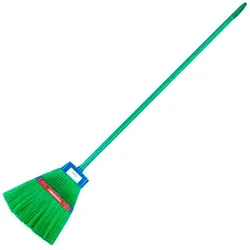 Jolly Outdoor Besen mit Stiel, Reinigungsutensil, Weiss