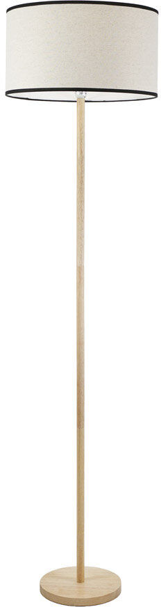 17 Stories Roseli 180 H cm Traditional Floor Lamp Natural/Natural/Black 180cm H X 45cm W X 45cm D