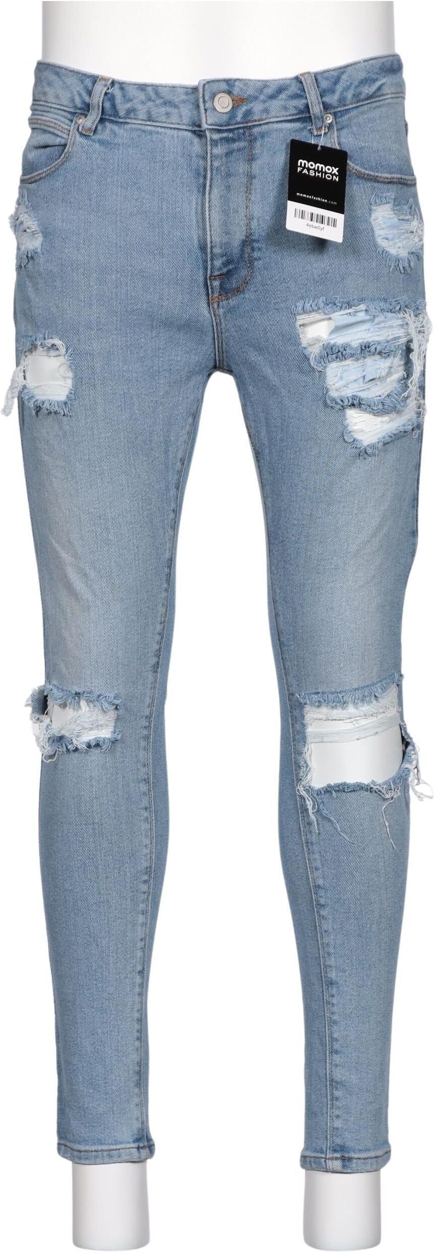 asos Herren Jeans, Hellblau, Gr. W32, Baumwolle / Synthetik / Elasthan - Second Hand