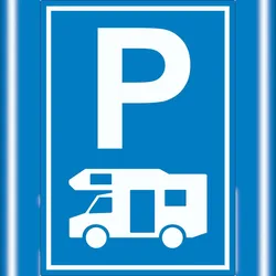HB-Druck Wohnmobil Parkplatz Aufkleber A5 (148x210mm)