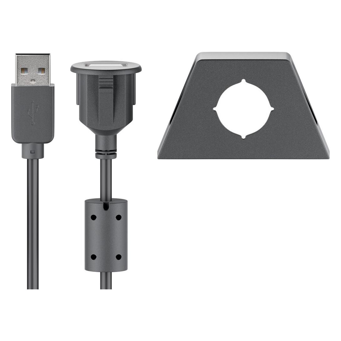 Goobay USB 2.0 Verlängerungskabel (1.20 m, USB 2.0) (95445)