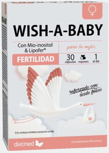 DIETMED® WISH A BABY FERTILIDADE 30 CAPSULAS VEG