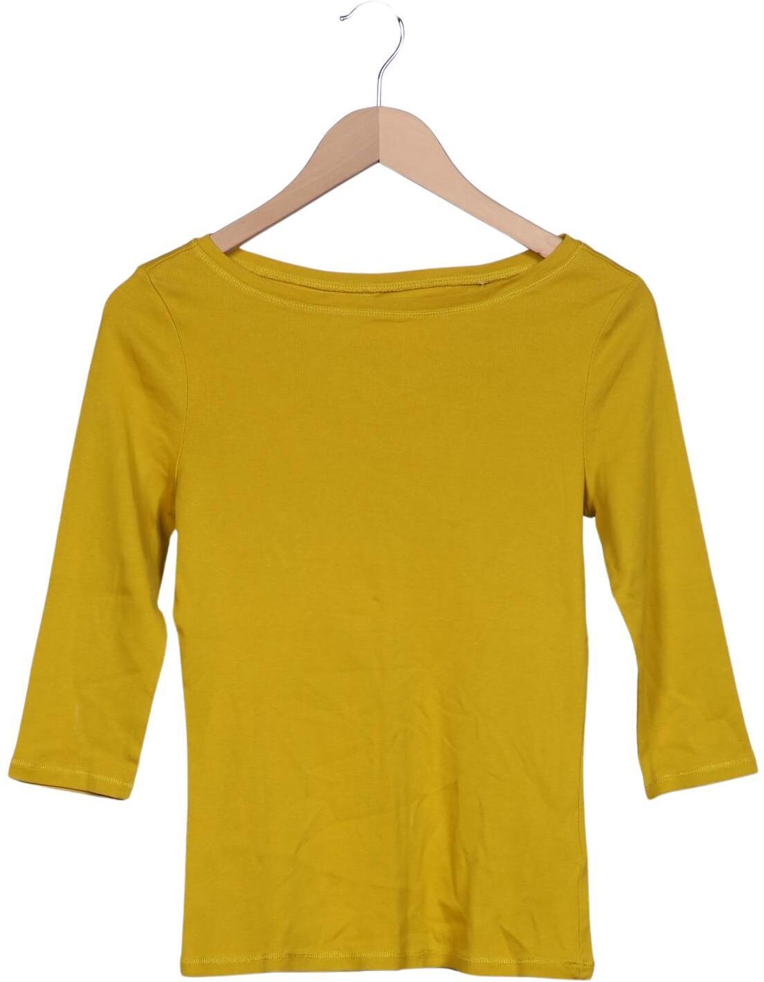 Montego Damen Langarmshirt, Gelb, Gr. S, Baumwolle - Second Hand