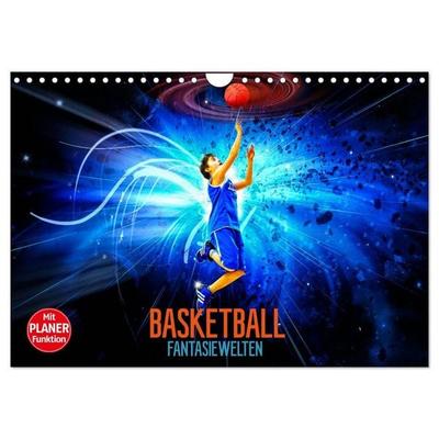 Basketball Fantasiewelten (Wandkalender 2026 DIN A4 quer), CALVENDO Monatskalender