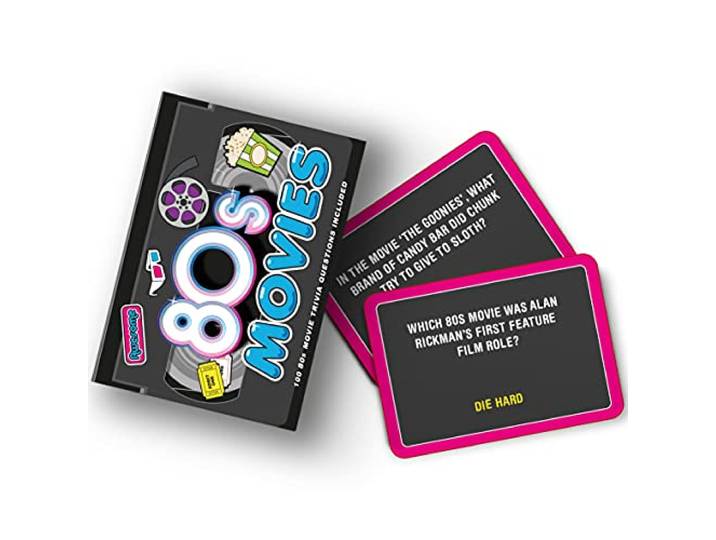 Gift Republic Awesome 80s Movie Trivia 100 kaarten vragen spel, veelkleurig, GR490122