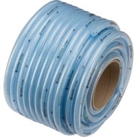 Transparent-Schlauch mit Gewebe 9 x 3mm transparent, 40 Meter