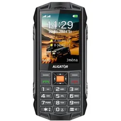 Aligator R45 eXtremo schwarz-orange, Tastenhandy, Orange, Schwarz
