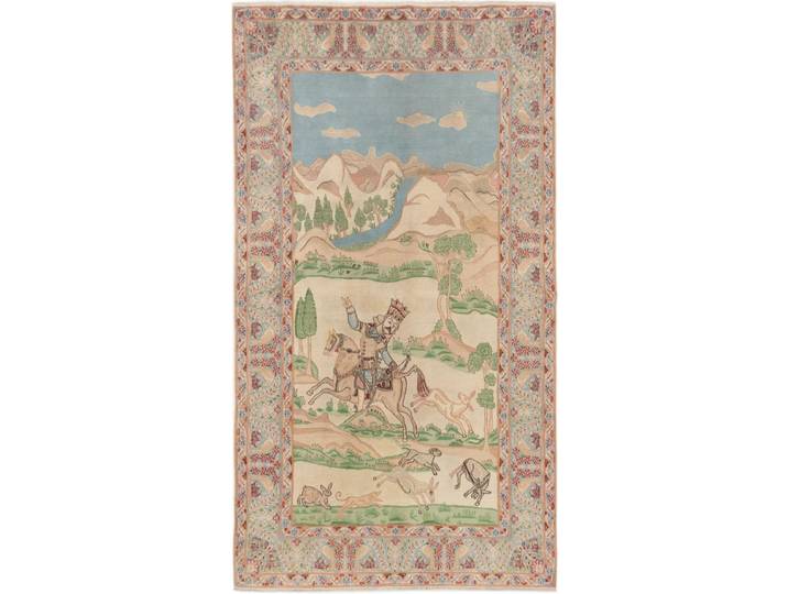 Kerman Teppich 138x246 Handgeknüpft Orientteppich Perserteppich