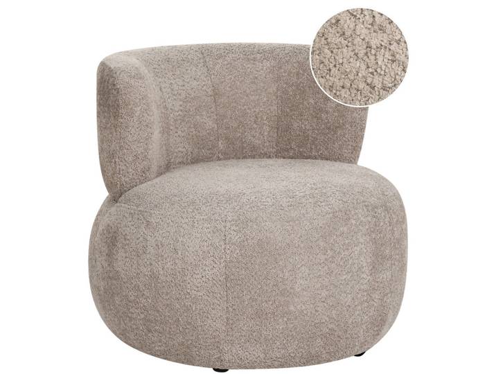 SESSEL Chenillegewebe Taupe Volda