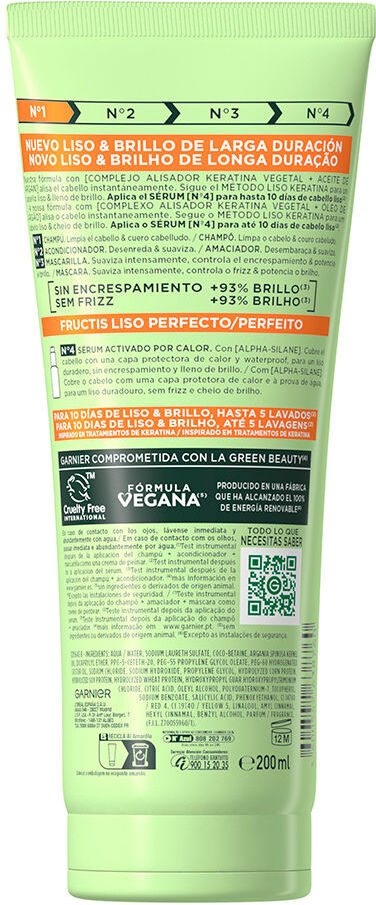 Garnier Fructis Liso Kératine Nº1 shampooing 200 ml