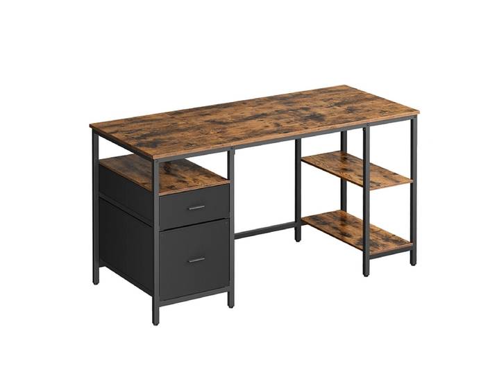 Schreibtisch SONGMICS RUSTIK 60x140x76cm vintage braun
