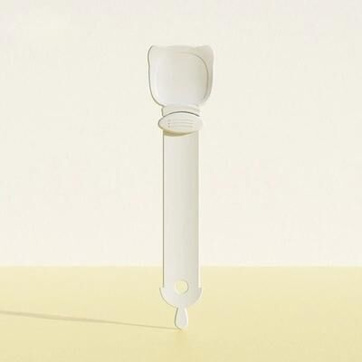 Uplift Essentials Ergonomic Squeeze & Lick Cat Strip Feeder Spoon white