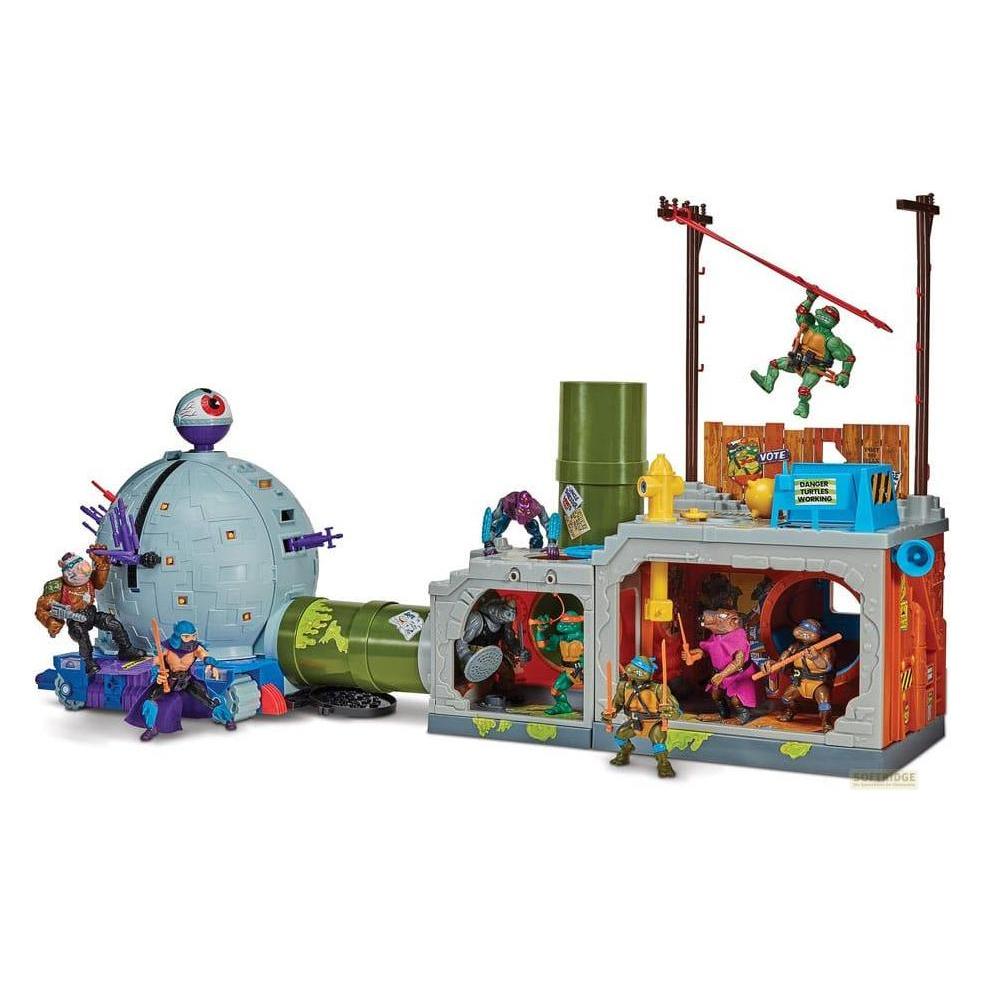Playmates Teenage Mutant Ninja Turtles Gebäude Secret Sewer Lid Playset Mutant Module heo EU Exclusive 30 cm (57627968)