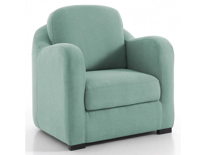 IBIZA - Fauteuil cabriolet - Velours, Vert deau