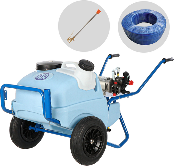Annovi Reverberi CAR 130/H + AR DUE DC - Carrello con cisterna con elettropompa per irrorazione - 12V - BATTERIA NON INCLUSA