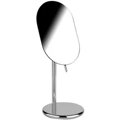 Gessi Goccia Schwenkbarer 3-fach Vergrößerungsspiegel, Standmodell, 38188031, Farbe: Chrom