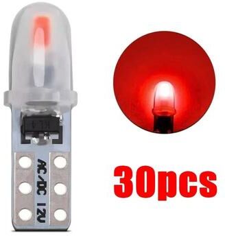 Uplift Picks T5 LED Dashboard Bulbs 3014 SMD Instrument Cluster Lights red (30 Pcs)