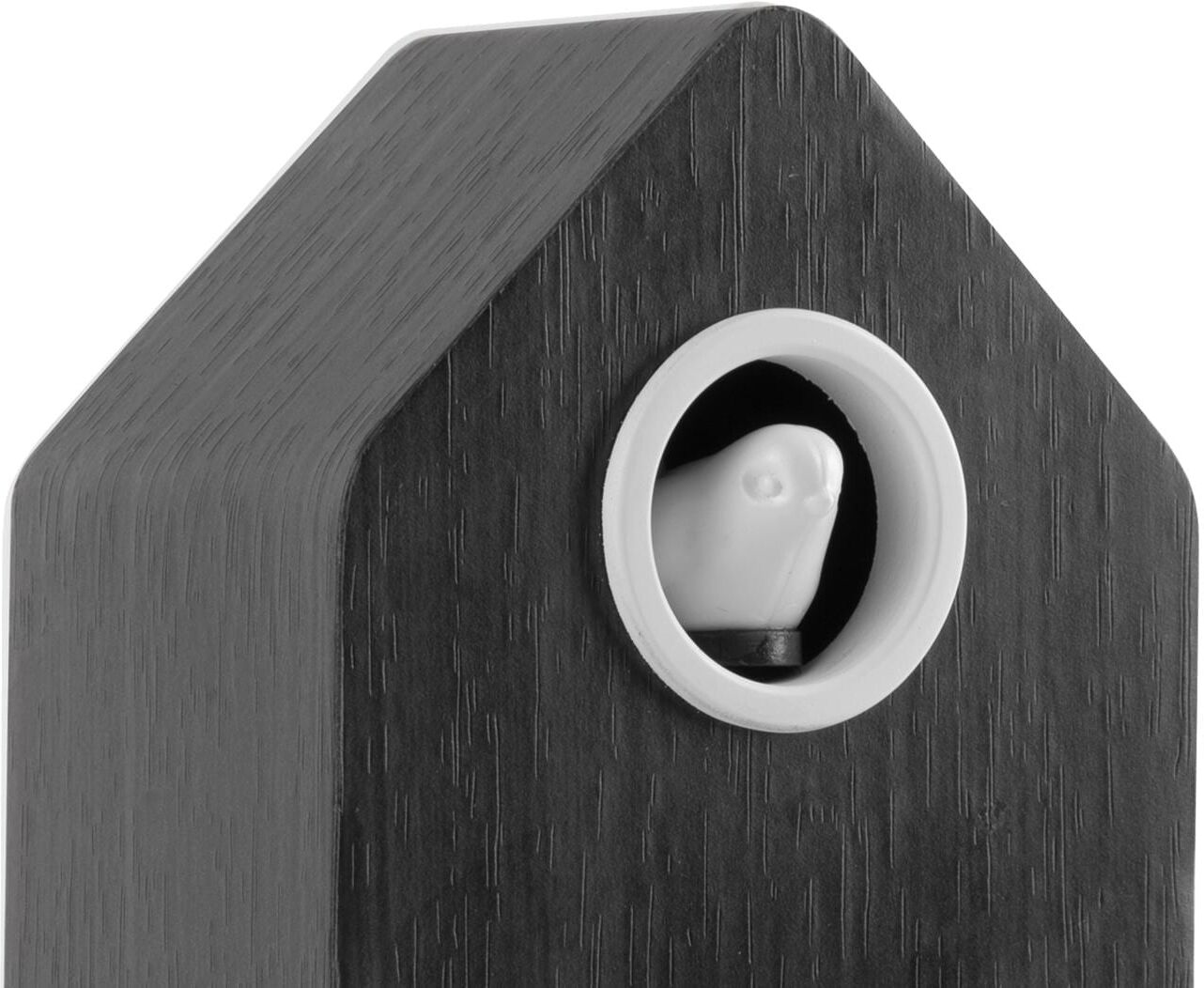 Wecker KARLSSON "Kuckuck Black wood veneer", schwarz, Wecker, Wecker schwarz Einheitsgröße