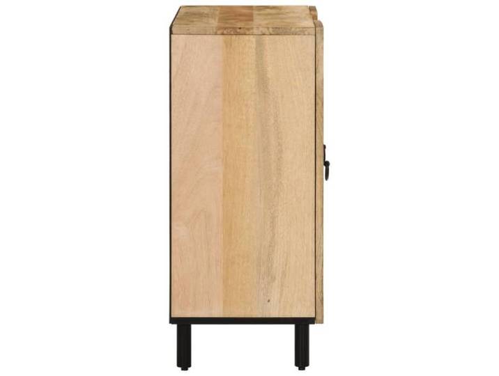 Brun Armoire latérale CHIC BUFFET RANGEMENT 90x33x75 cm bois massif de manguier N16607