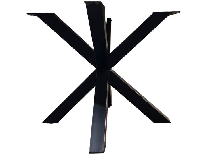 Tischbein SIT Bellagio aus Metall, sternförmig – für Tischplatten ab 100 cm , schwarz, B:85cm H:72cm T:85cm, Tischbeine, Tischbein, Sternförmiger Tischplattenträger für runde Platten ab 100 cm