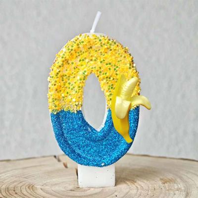 Uplift Picks Cute Banana Number Birthday Candle For Fun Kids Cake Celebrations Decor c (0)