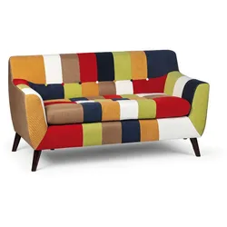 Patchworksofa FIESTA, 2 Sitze