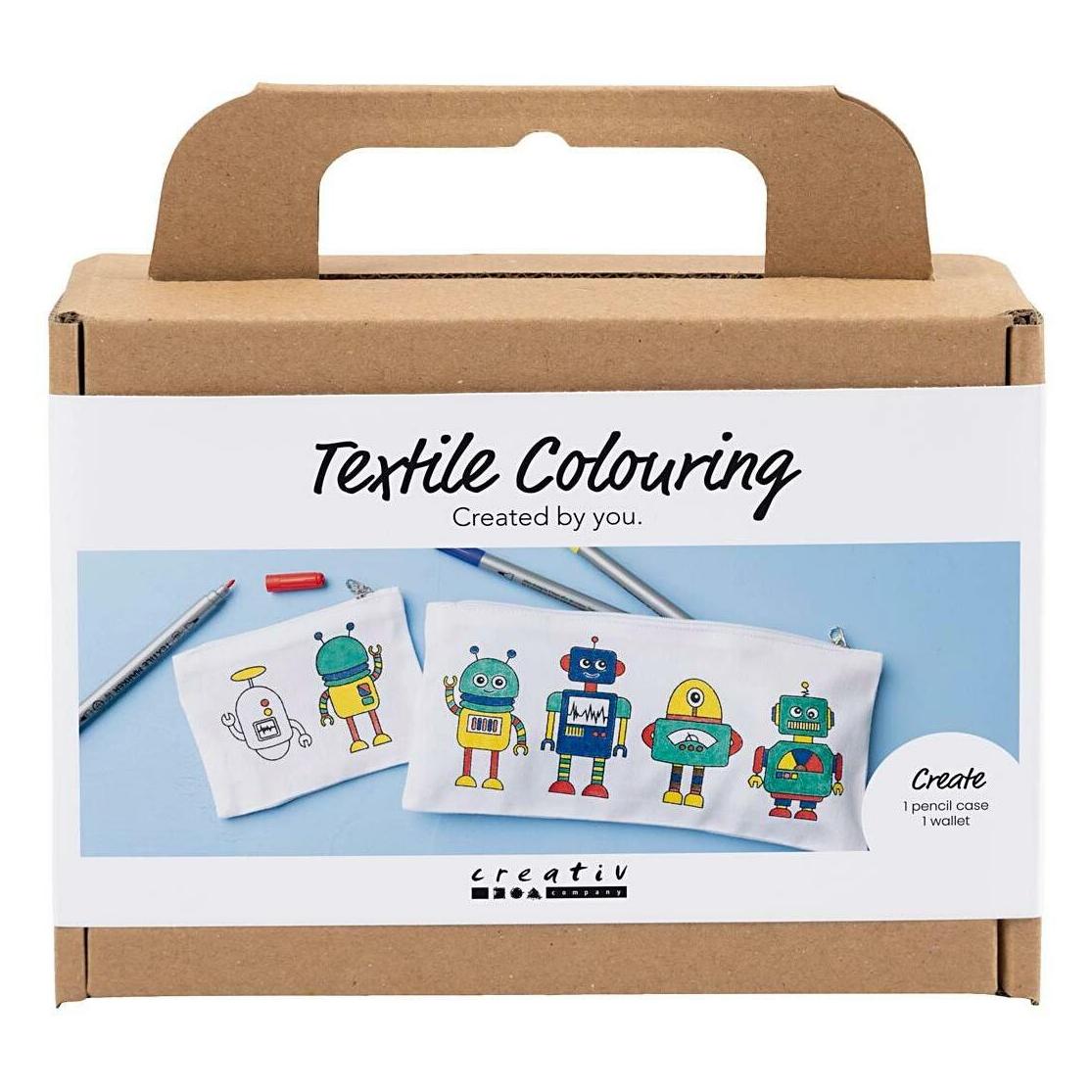 Creative Toys Creative - Mini Kreativ Set Stoffbemalen, Roboter, Primärfarben, 1 Pck - () (1282234)
