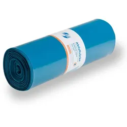 Deiss 10002 PREMIUM PLUS Müllsäcke 120L blau der Superstarke Recycling-LDPE, 700x1100 mm, echte 100my - der Superstarke!
