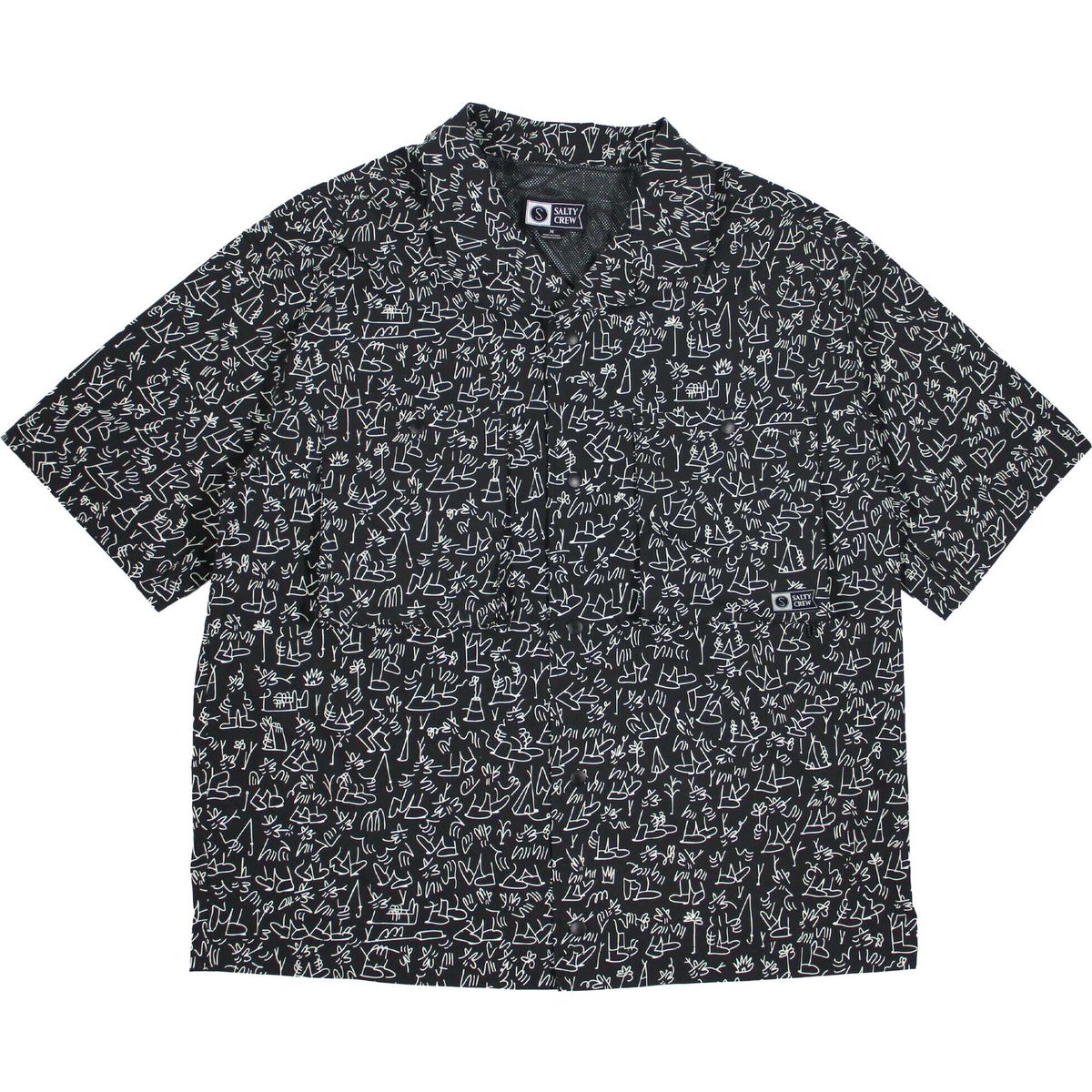 Salty Crew Fishcamp Shirt lb black (LBBLK) M 21035169E-LBBLK-M