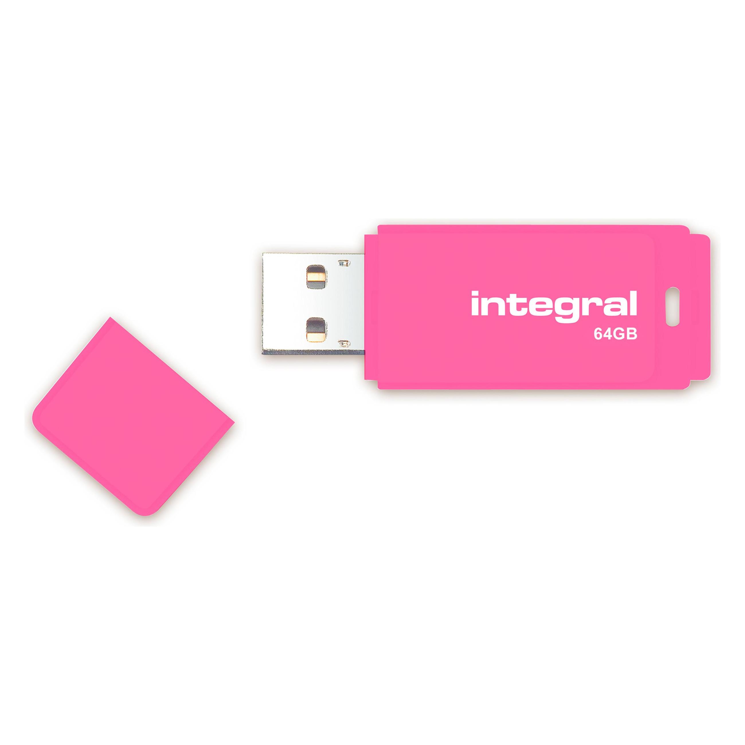 Integral Infd64gbneonpkblyl-Nrp (64 GB, USB-A) (INFD64GBNEONPKBLYL-NRP)