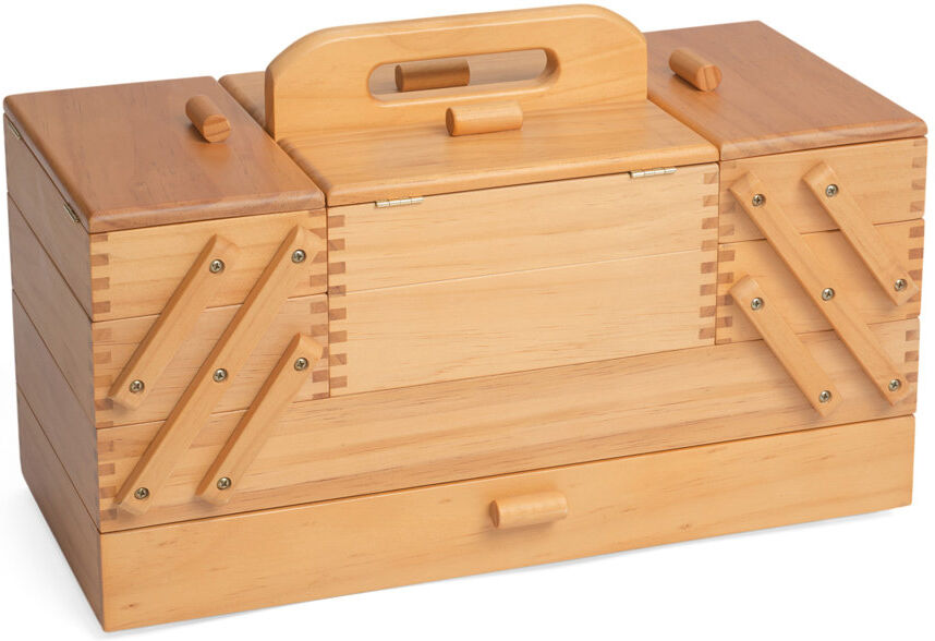 Union Rustic Cantilever Sewing Solid Wood Storage Box Brown 5L