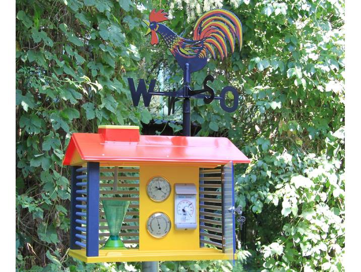 Wissner® aktiv lernen Lernspielzeug Wetterwarte Instrumenten & Wetterhahn, drinnen u. draußen, verschiedene Wettermessgeräte