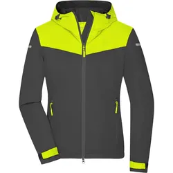 James & Nicholson Damen Outdoor Softshell Jacke Softshell-Jacke JN1179 carbon/bright yellow/carbon XS