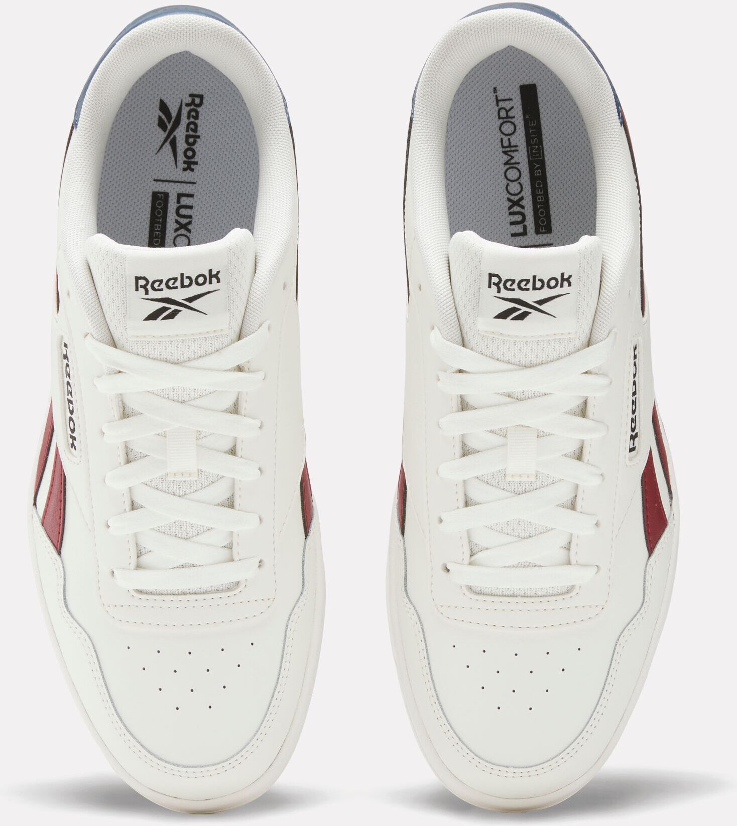 Sneaker REEBOK CLASSIC "REEBOK COURT ADVANCE", Damen, Gr. 36,5, rot (chalk, chalk, retrorot), Synthetik, Schuhe Sneaker chalk, chalk, retrorot 36,5