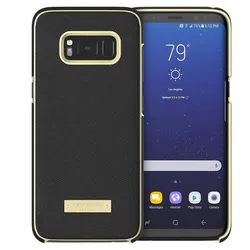 Hardshell Cover Saffiano Black für Samsung Galaxy S8