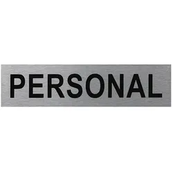 ProPlus SF_972116 Aluminium Türschild "Personal" 160x40mm Tür Schild