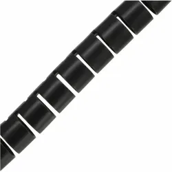 INLINE flexibeler Kabelkanal/Kabelschlauch 10m, schwarz