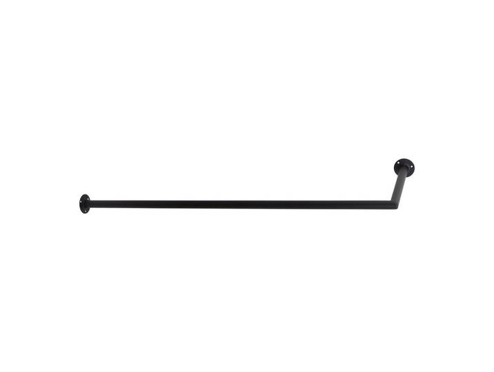 Loft42 Kleiderablage Kyra Schwarz, Metall, 100x2x30 cm, Garderobe, Garderobenpaneele, Wandgarderobe
