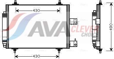 Ava Clever Choice Kondensator, Klimaanlage Cna5213d Für Peugeot